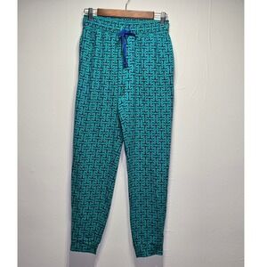 BedHead PJs x Mr Turk Women's Pajama Pants Size S Blue Green Geometric Print